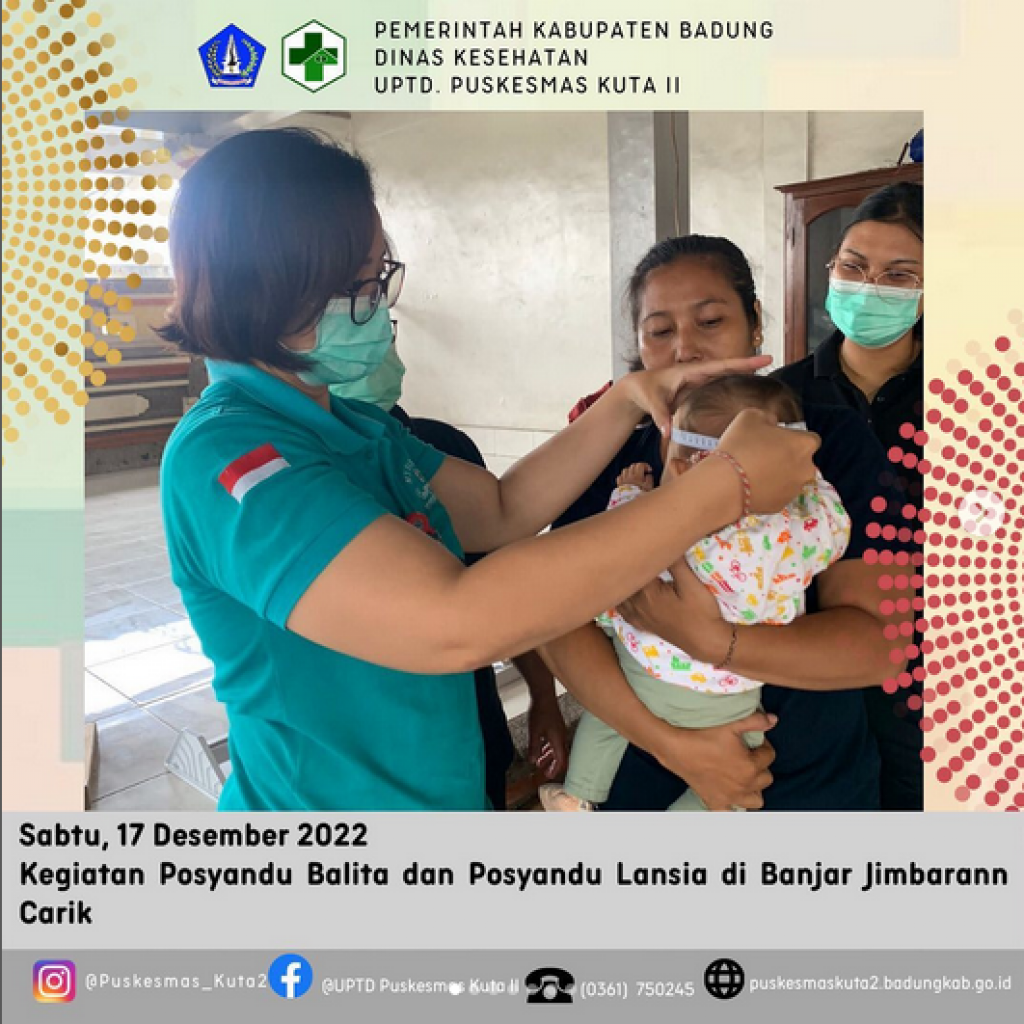 Kegiatan Posyandu Balita dan Posyandu Lansia